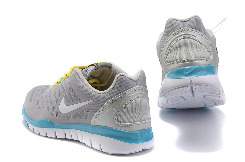 2012 Nike Free LiNa Traing Shoes Grey Yellow Blue White