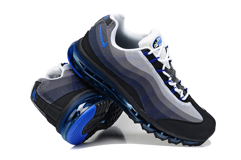 2013 Nike Air Max 95 Black Blue Shoes - Click Image to Close