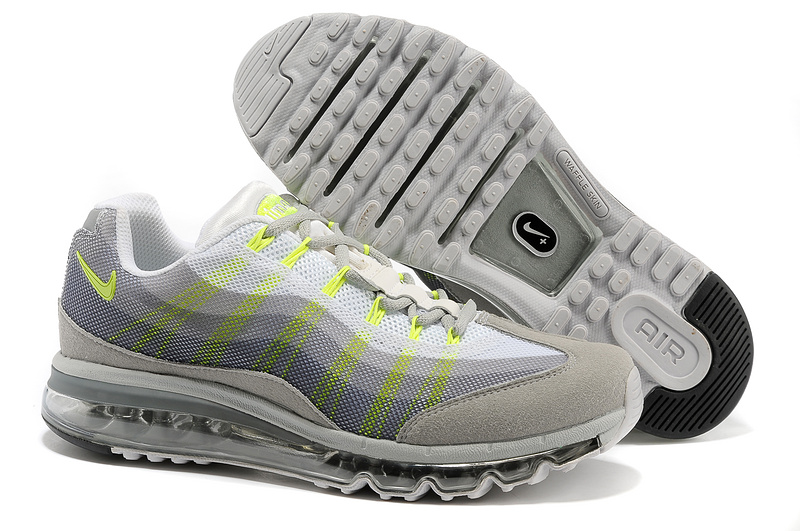 2013 Nike Air Max 95 Grey Flluorscent Shoes