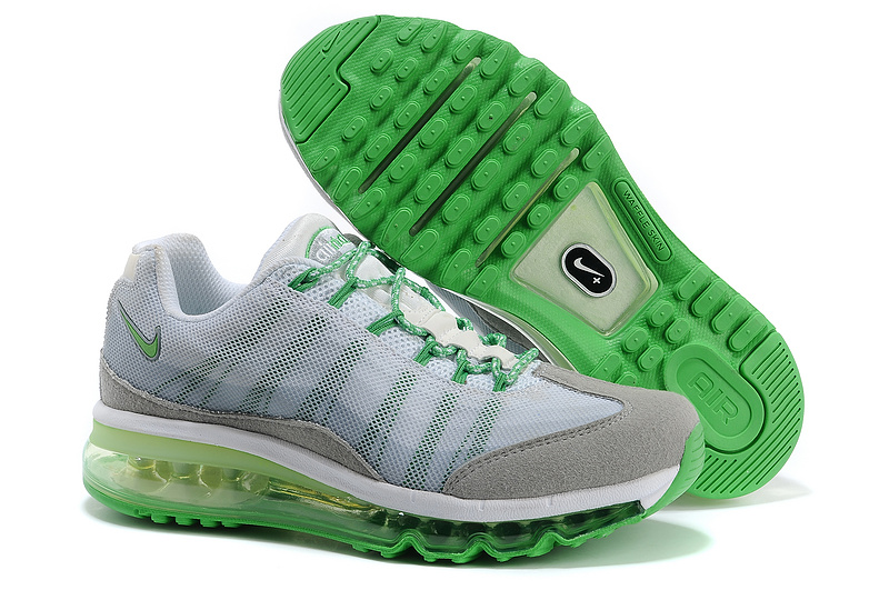 2013 Nike Air Max 95 Grey Green Shoes For Women