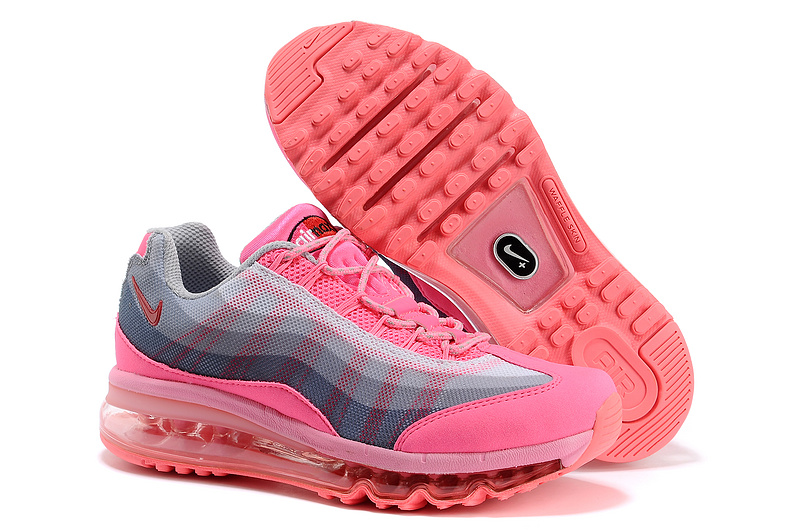 2013 Nike Air Max 95 Pink Grey Shoes For Women