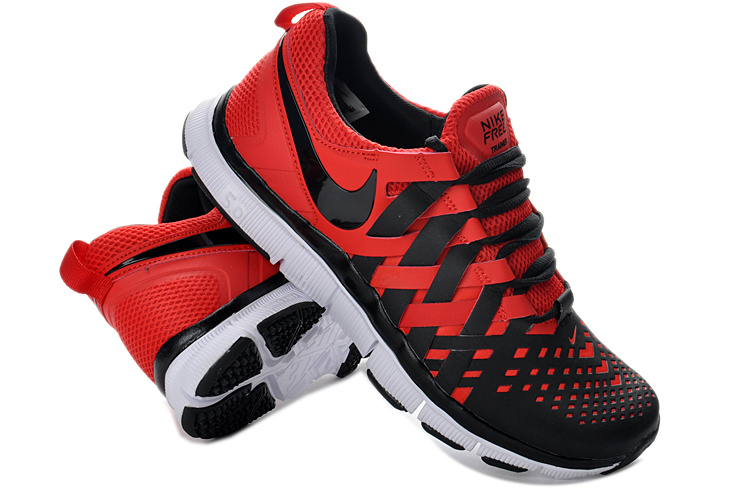 Nike Free 5.0 Black Red White Running Shoes - Click Image to Close
