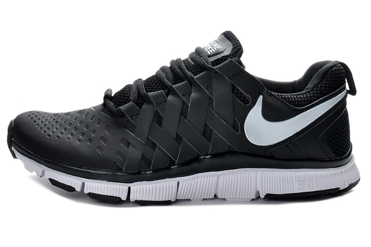 Nike Free 5.0 Black White Running Shoes