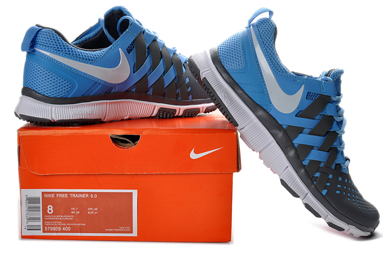 Nike Free 5.0 Blue Grey Running Shoes