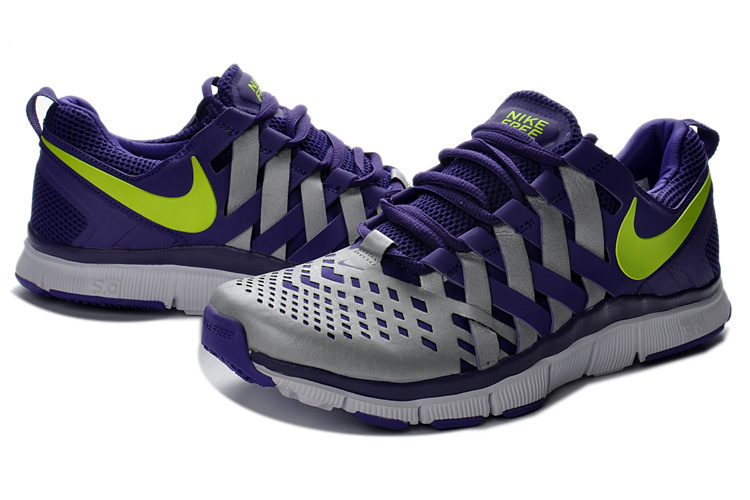 Nike Free 5.0 Purple Grey Running Shoes