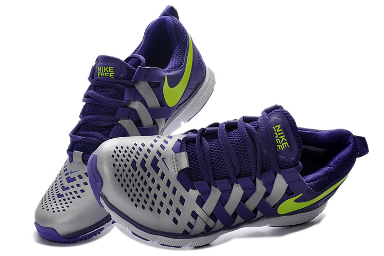 Nike Free 5.0 Purple Grey Running Shoes - Click Image to Close