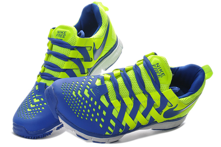 Nike Free 5.0 Yellow Blue Running Shoes - Click Image to Close