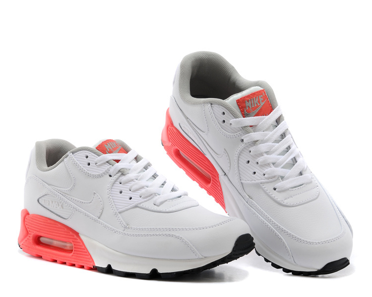 2014 Nike Air Max 90 White Red Shoes