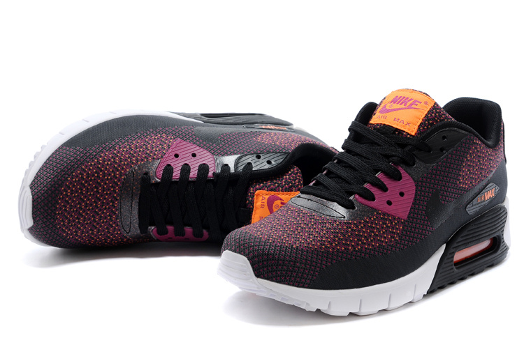 2014 Nike Air Max 90 Black Purple White Shoes - Click Image to Close