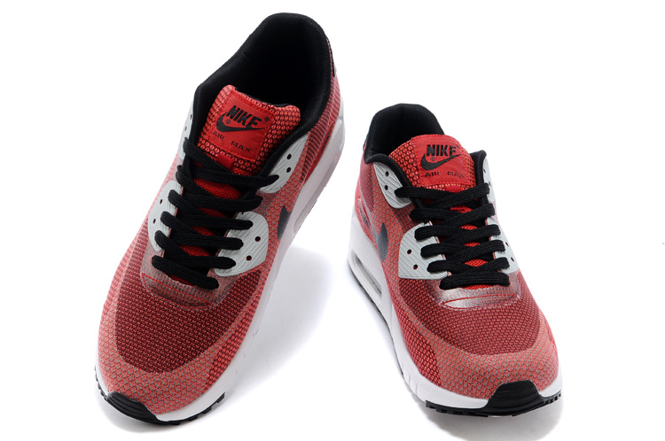 2014 Nike Air Max 90 Wine Red Black White Shoes