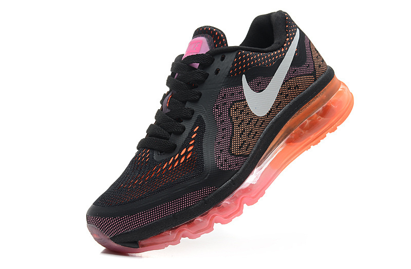 Nike Air Max 2014 Shoes Black Orange For Women