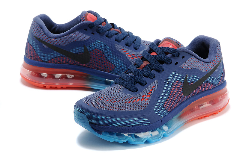 Nike Air Max 2014 Shoes Blue Orange For Women