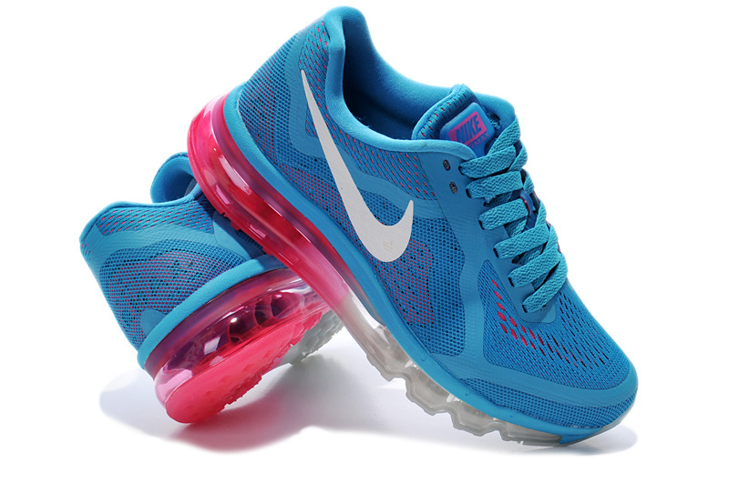 Nike Air Max 2014 Shoes Blue White Pink For Women