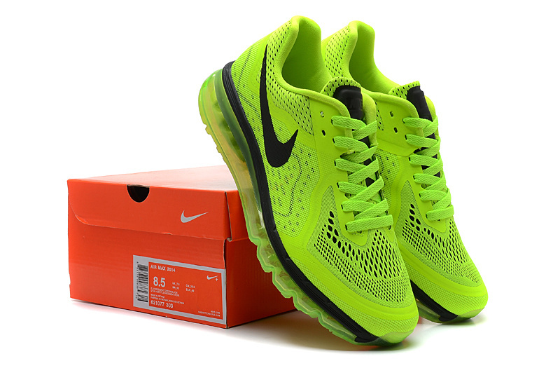 Nike Air Max 2014 Green Black Lovers Shoes