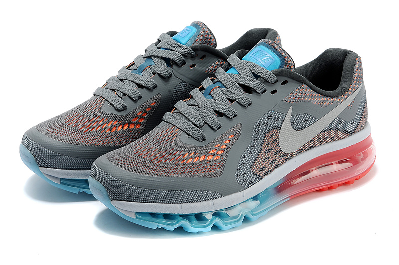 Nike Air Max 2014 Shoes Grey White Blue Red For Women