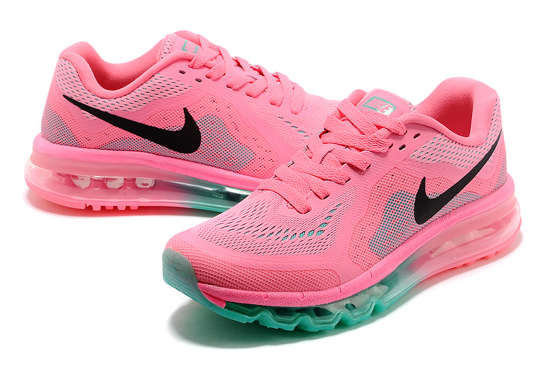 Nike Air Max 2014 Shoes Pink Green For Women