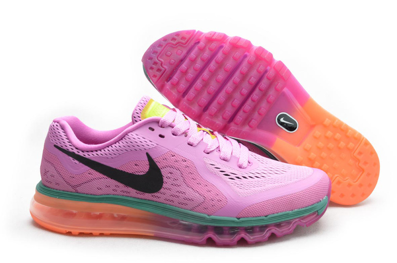 Nike Air Max 2014 Shoes Pink Orange For Women