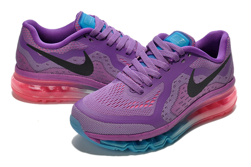 Nike Air Max 2014 Shoes Purple Blue Pink For Women - Click Image to Close