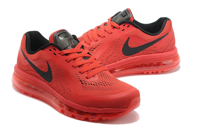 Nike Air Max 2014 Shoes Red Black For Women