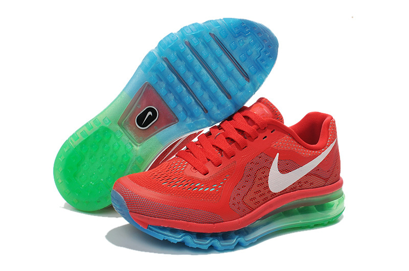 Nike Air Max 2014 Shoes Red Blue Green For Women