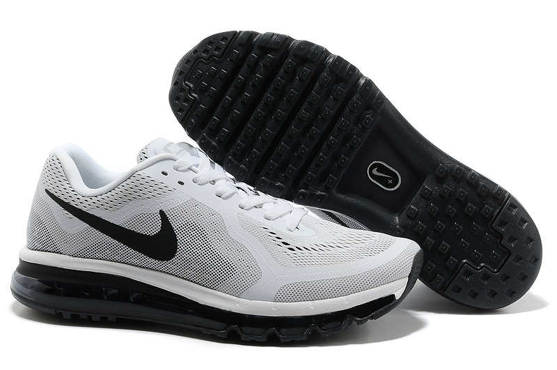 Nike Air Max 2014 Shoes White Grey Black For Women