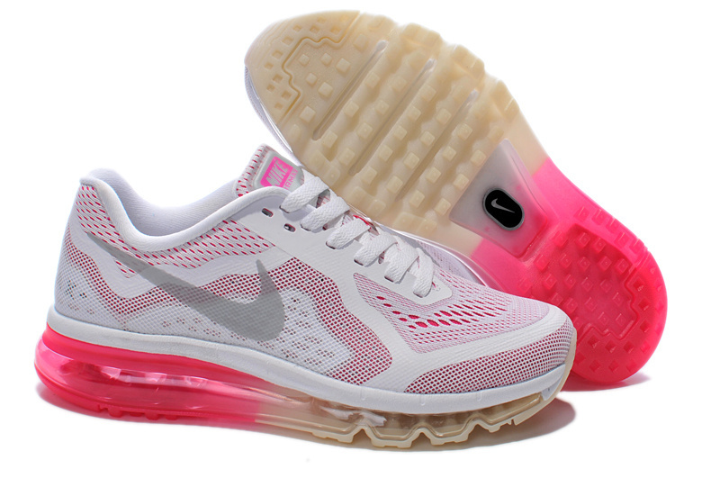 Nike Air Max 2014 Shoes White Pink Grey For Women