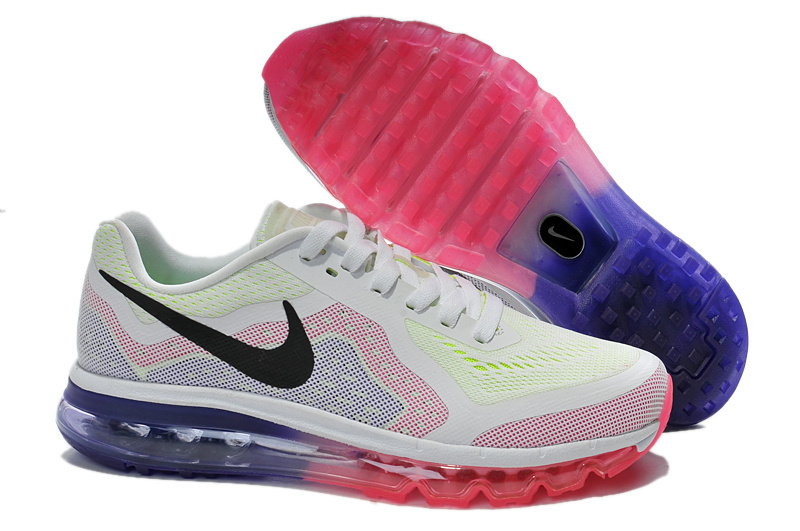 Nike Air Max 2014 Shoes White Pink Purple For Women