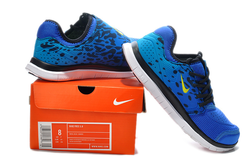 Nike Free Run 3.0 Running Shoes Blue Black