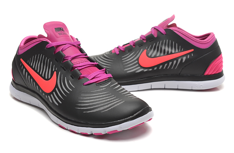 2014 WMNS Nike Free Balanza Black Pink Red Shoes For Women