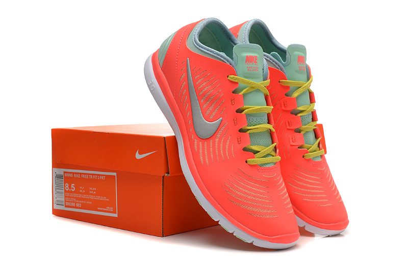 2014 WMNS Nike Free Balanza Red Grey Yellow Shoes For Women