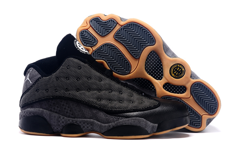 2015 Air Jordan 13 Low Quai 54 Black For Sale