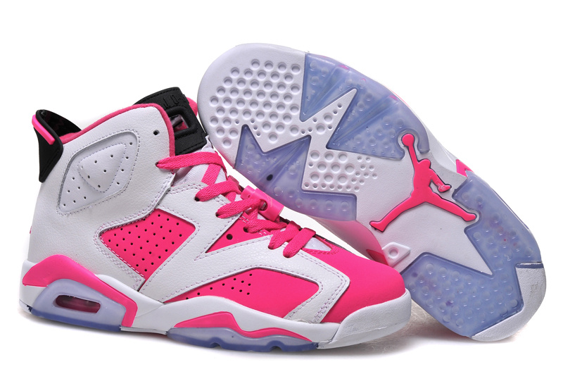 2015 Air Jordan 6 GS White Pink Shoes For Sale