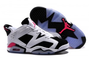 2015 Air Jordan 6 Low Fuchsia Flash White Black Sport Fuchsia - Click Image to Close