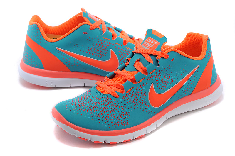 2015 Nike Free 3.0 Green Orange Running Shoes