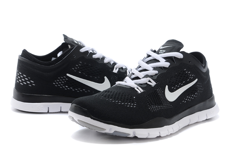 2015 Nike Free 5.0 Training Shoes Black White