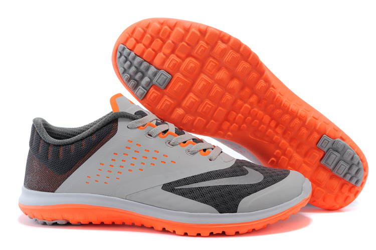 2015 Nike Free 5.0 V2 Grey Black Orange Running Shoes - Click Image to Close