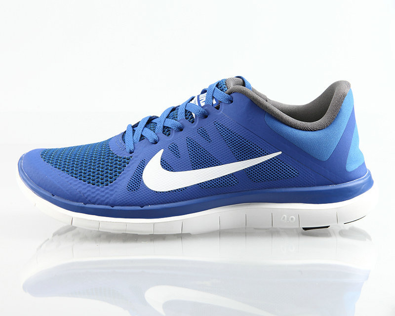 New Nike Free Run 4.0 V4 Blue White Running Shoes - Click Image to Close