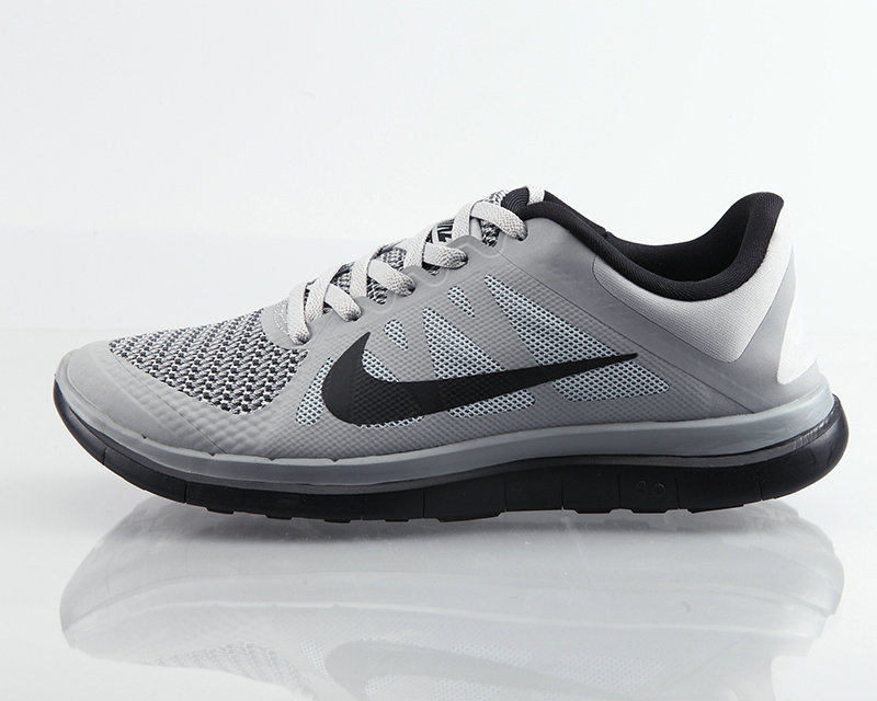 New Nike Free Run 4.0 V4 Grey Black Running Shoes - Click Image to Close