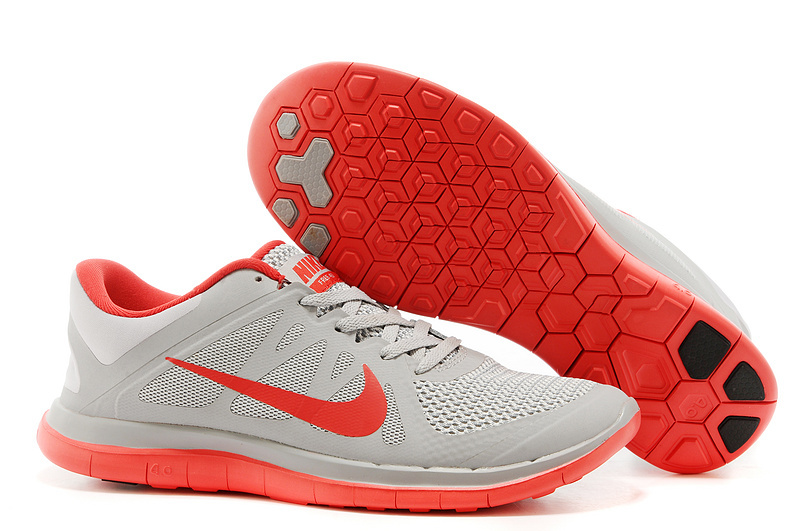 New Nike Free Run 4.0 V4 Grey Pink Running Shoes - Click Image to Close