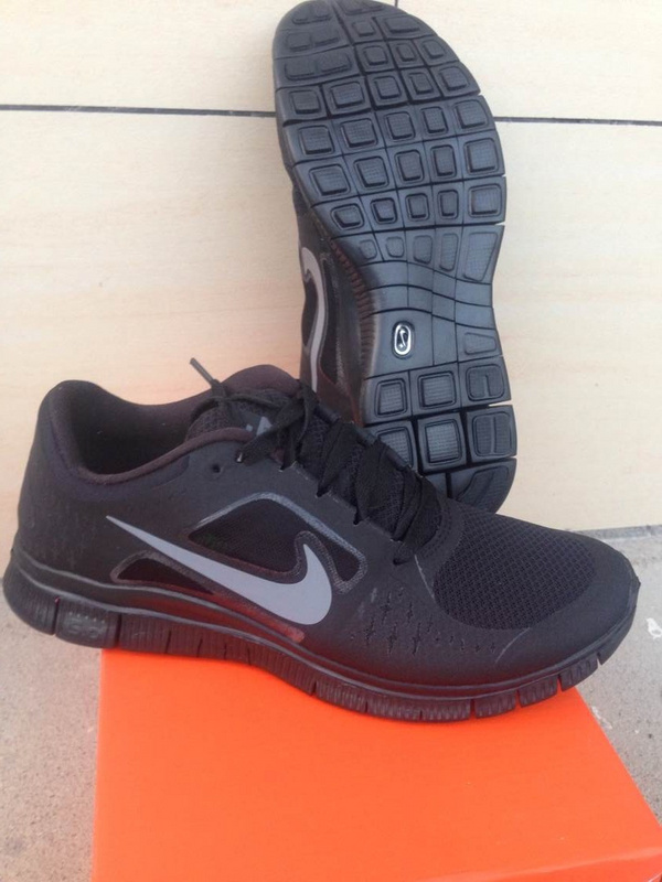 Nike Free 5.0 +2 Running Shoes Black Grey - Click Image to Close