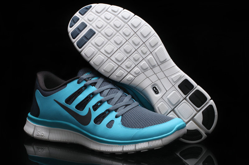 Nike Free 5.0 +2 Running Shoes Blue Grey