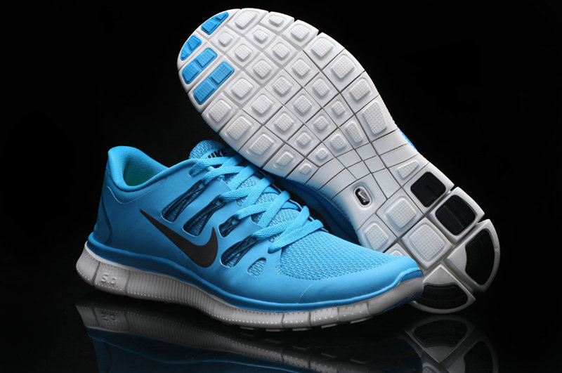 Nike Free 5.0 +2 Running Shoes Blue - Click Image to Close