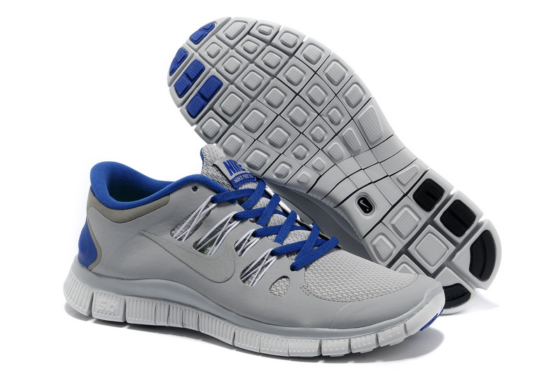 Nike Free 5.0 +2 Running Shoes Grey Blue