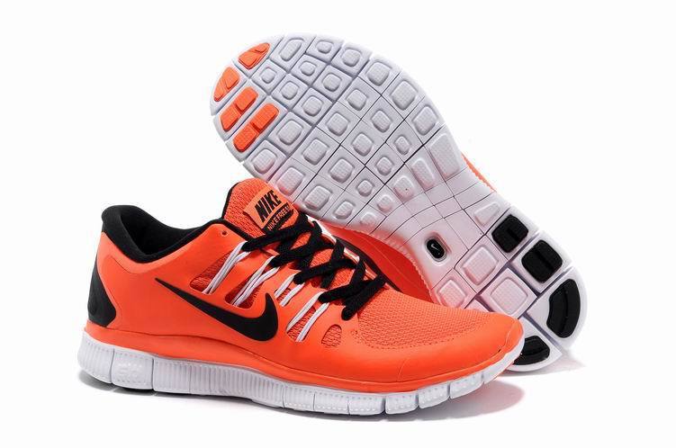 Nike Free 5.0 +2 Running Shoes Orange Black
