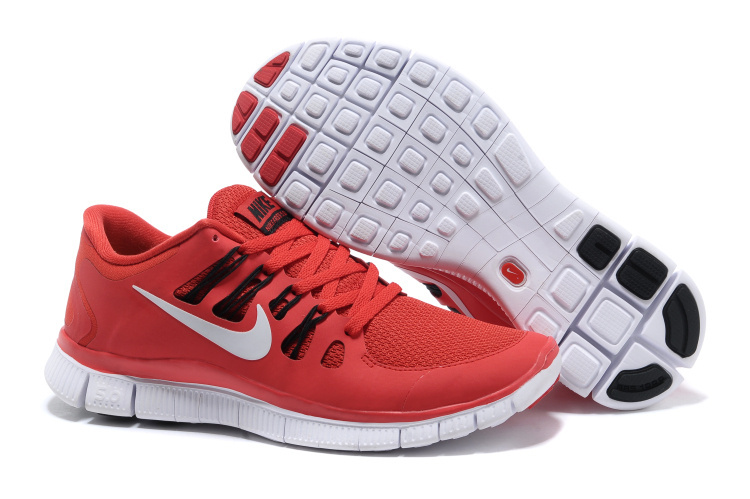 Nike Free 5.0 +2 Running Shoes Red White
