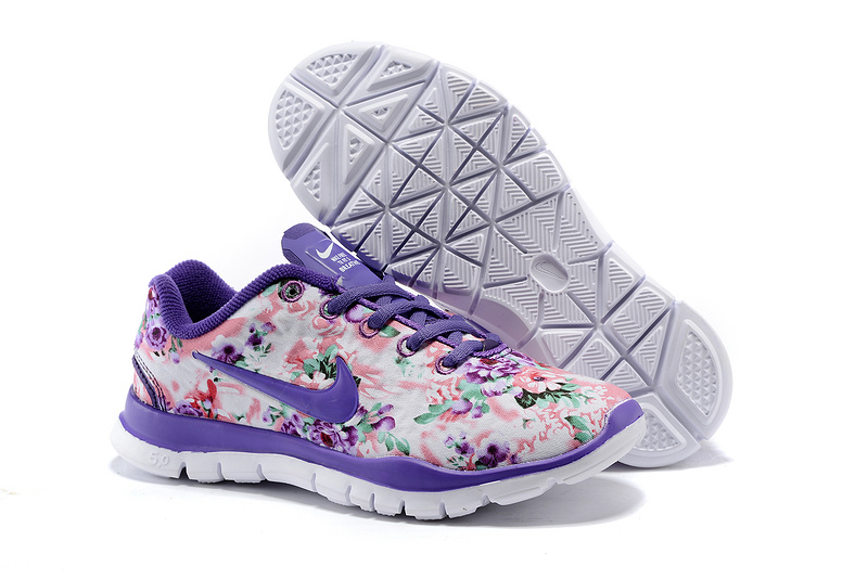 2015 Nike Free 5.0 Bird Net Purple White Shoes For Women - Click Image to Close