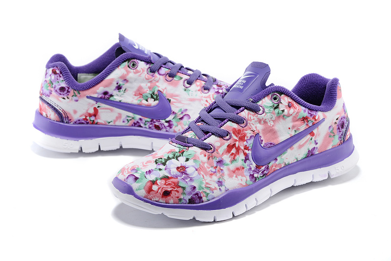 2015 Nike Free 5.0 Bird Net Purple White Shoes For Women - Click Image to Close