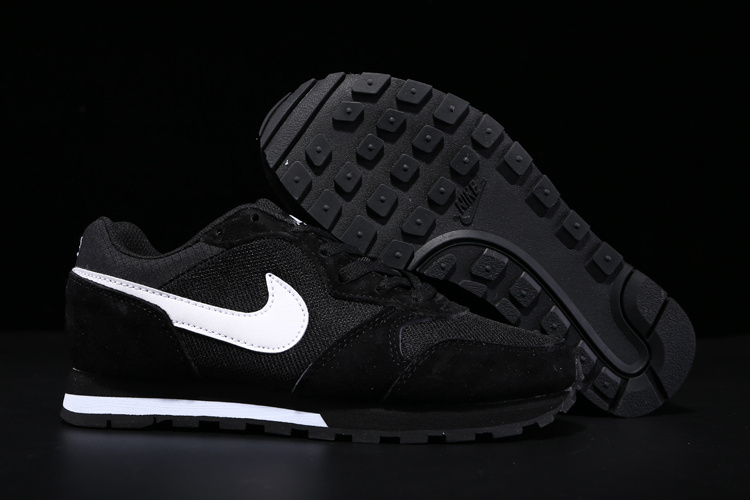 2015 Nike MD Runner All Black White Shoes