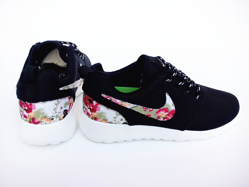 2015 Nike Roshe Run Black Colorful Women Shoes - Click Image to Close