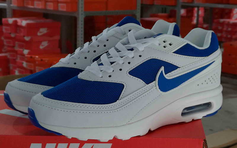 2016 Nike Air Max 85 White Blue Shoes - Click Image to Close